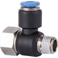 PU HOSE FITTING TEE 4MM X 1/8'F X 1/8'M